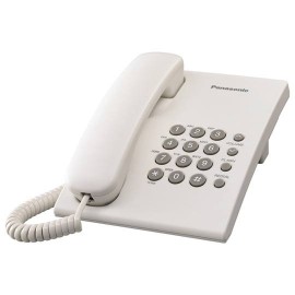 TELEFONO ALAMBRICO PANASONIC TS500MEW PARA 1 LINEA 1 PIEZA