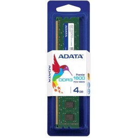 MEMORIA RAM TIPO GENERICA ADATA DE 4 GB EMBALAJE SODIMM TECNOLOGIA DDR3 VELOCIDAD DE 1600 MHZ
