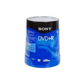 DVD DVD R SONY 100DPR47 CAPACIDAD 4.7GB VELOCIDAD DE TRANSFERENCIA 16X CAMPANA DE 100 PIEZAS