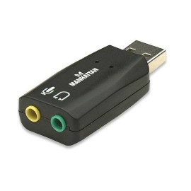 CONVERTIDOR DE AUDIO MANHATTAN 3.5MM A USB EN FORMA DE SPLITTER 150859