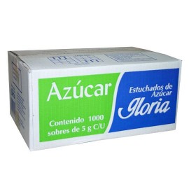 AZUCAR REFINADA GLORIA CONTENIDO NETO 1000 SOBRES